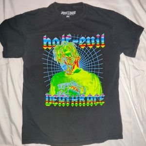 Juice Wrld Death Race Half-Evil Rare Tee medium neon